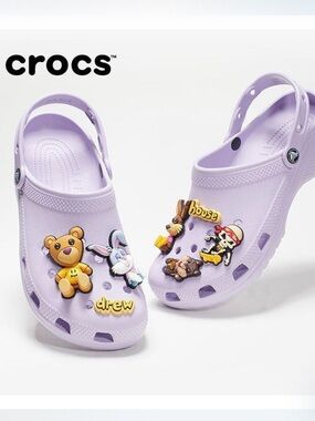Rare Limited Edition Crocs X Justin Bieber with Drew - Lavender Classic Clog